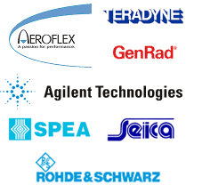 Constructeurs Aeroflex, Teradyne, SEICA, Agilent Technologies, SPEA, GenRad